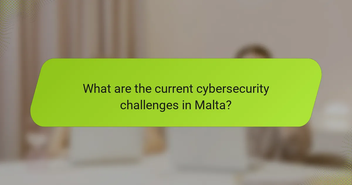 What are the current cybersecurity challenges in Malta?