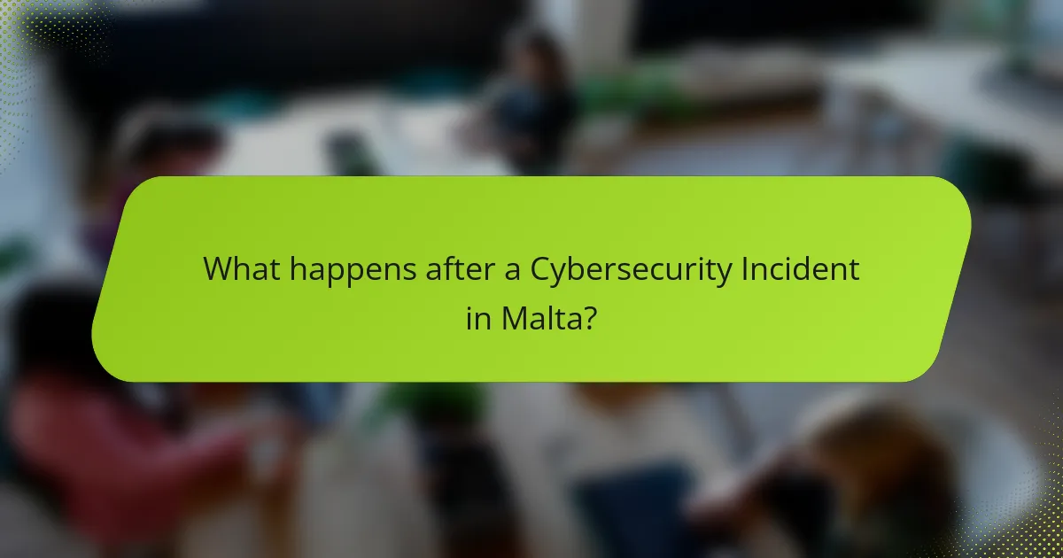 What happens after a Cybersecurity Incident in Malta?