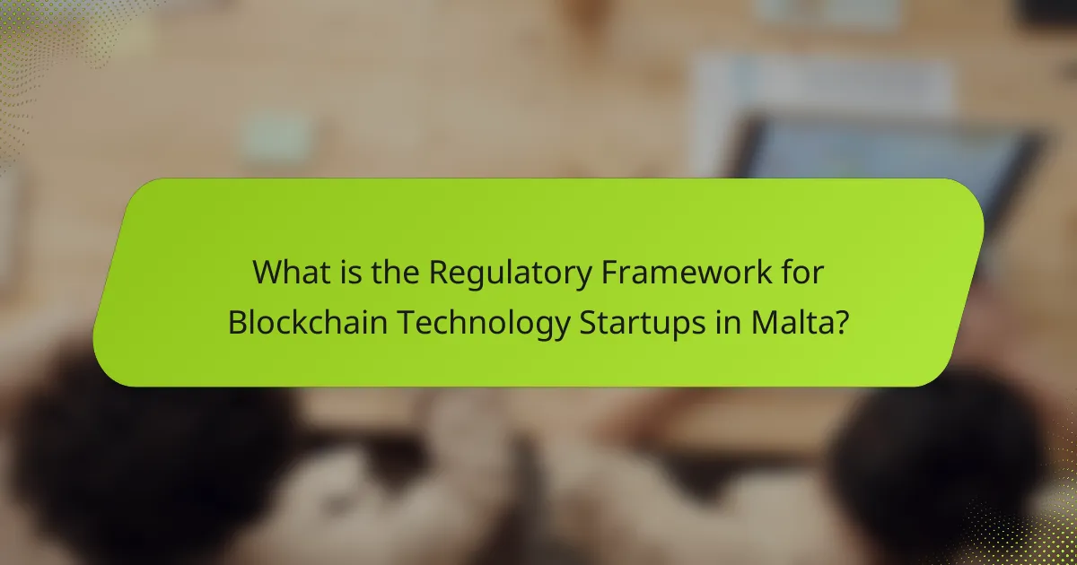 What is the Regulatory Framework for Blockchain Technology Startups in Malta?